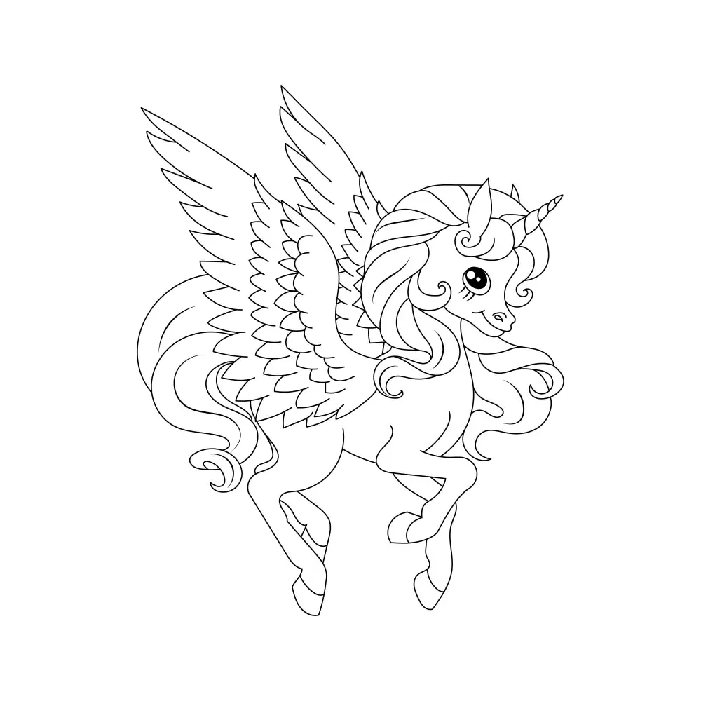 Cute pegasus