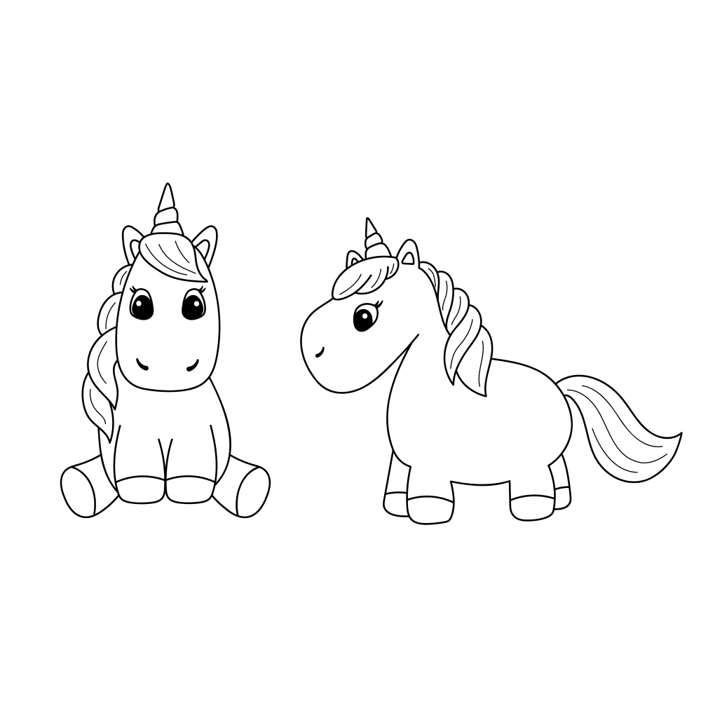 Fantasy unicorn coloring