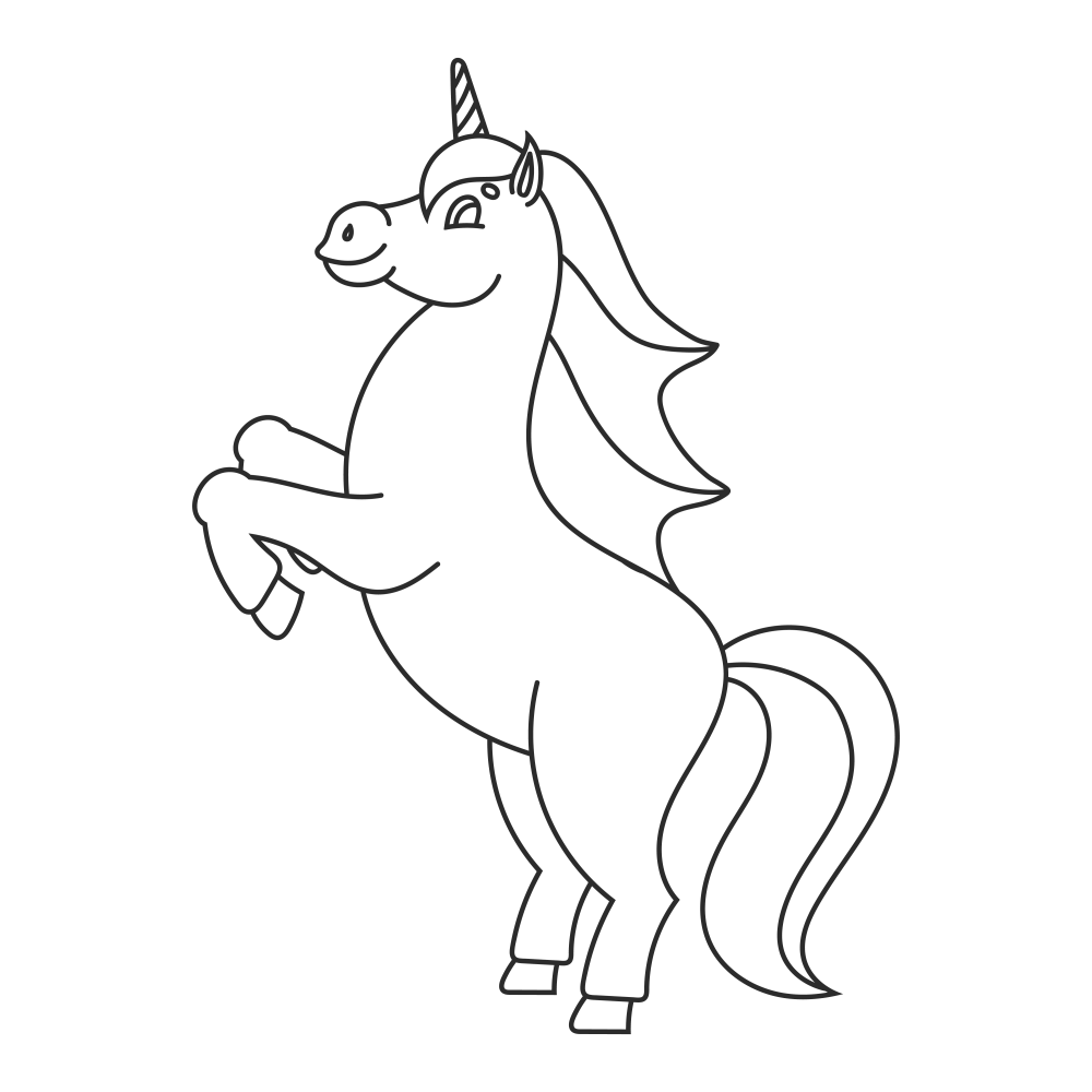 Unicorn coloring book 12