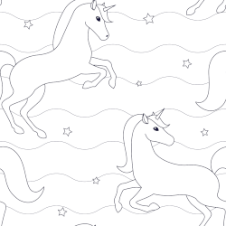 Unicorn pattern coloring