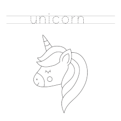 Unicorn pony coloring