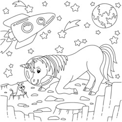 Unicorn space adventure